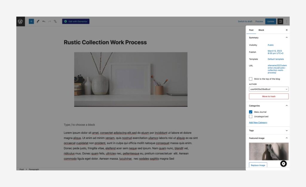 Blog - Edit your blog - Academy