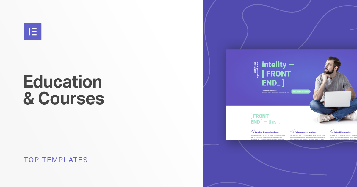 11 Awesome Website Templates For Education And Courses | Elementor