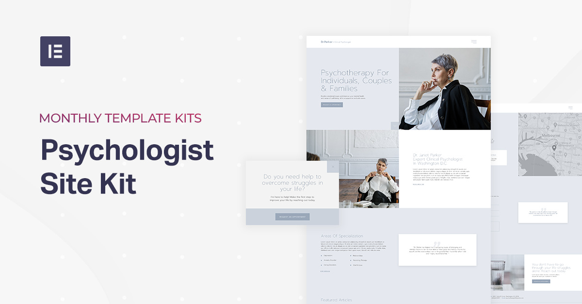 Psychologist Website Template Kit | Elementor psychologist-website-template-kit-elementor