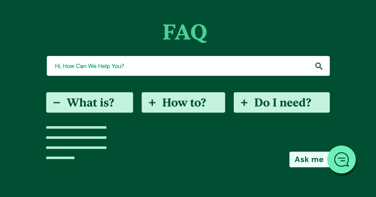FAQs page