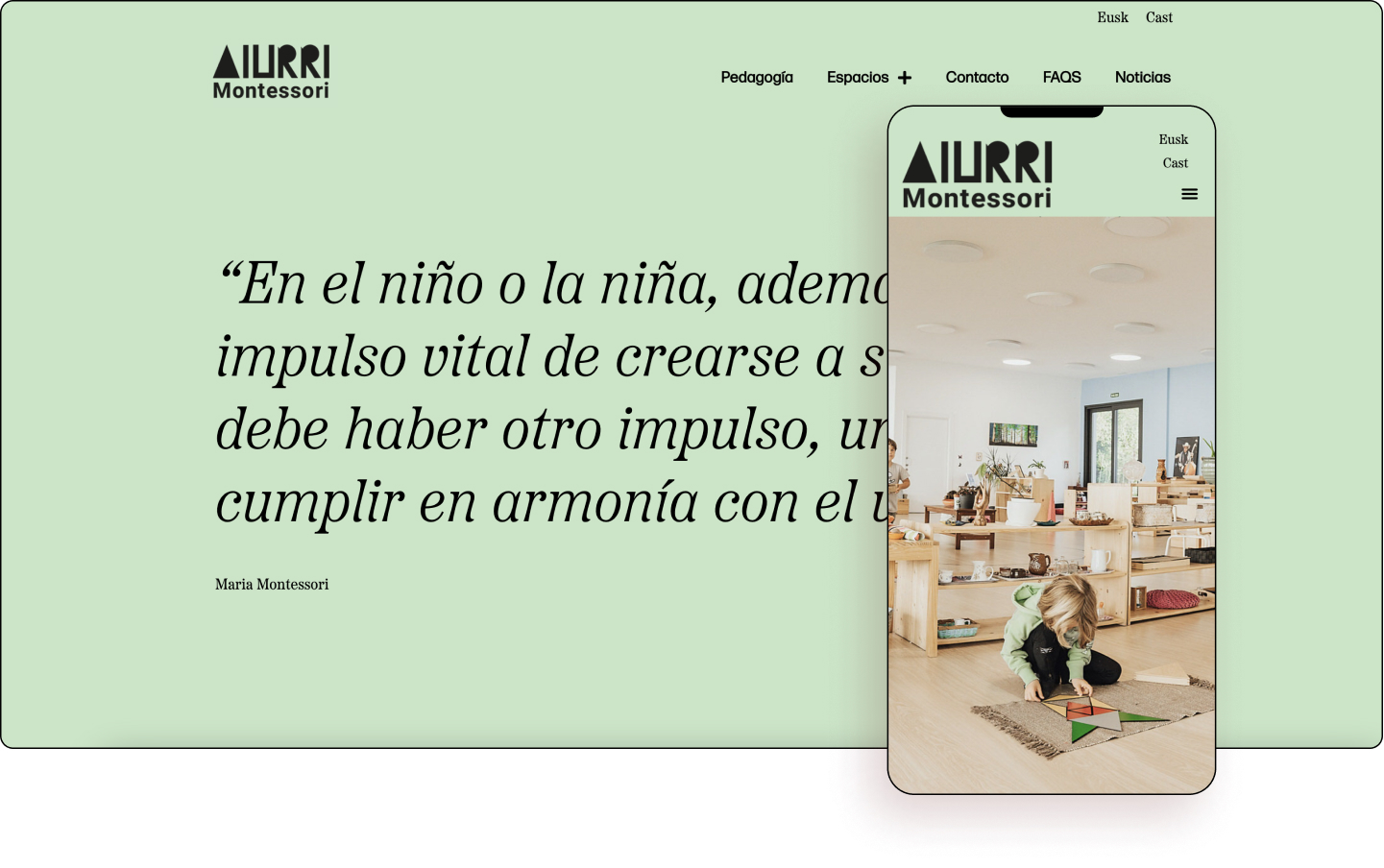 Aiurrimontessori.com Elementor Websites Of May 2022 8