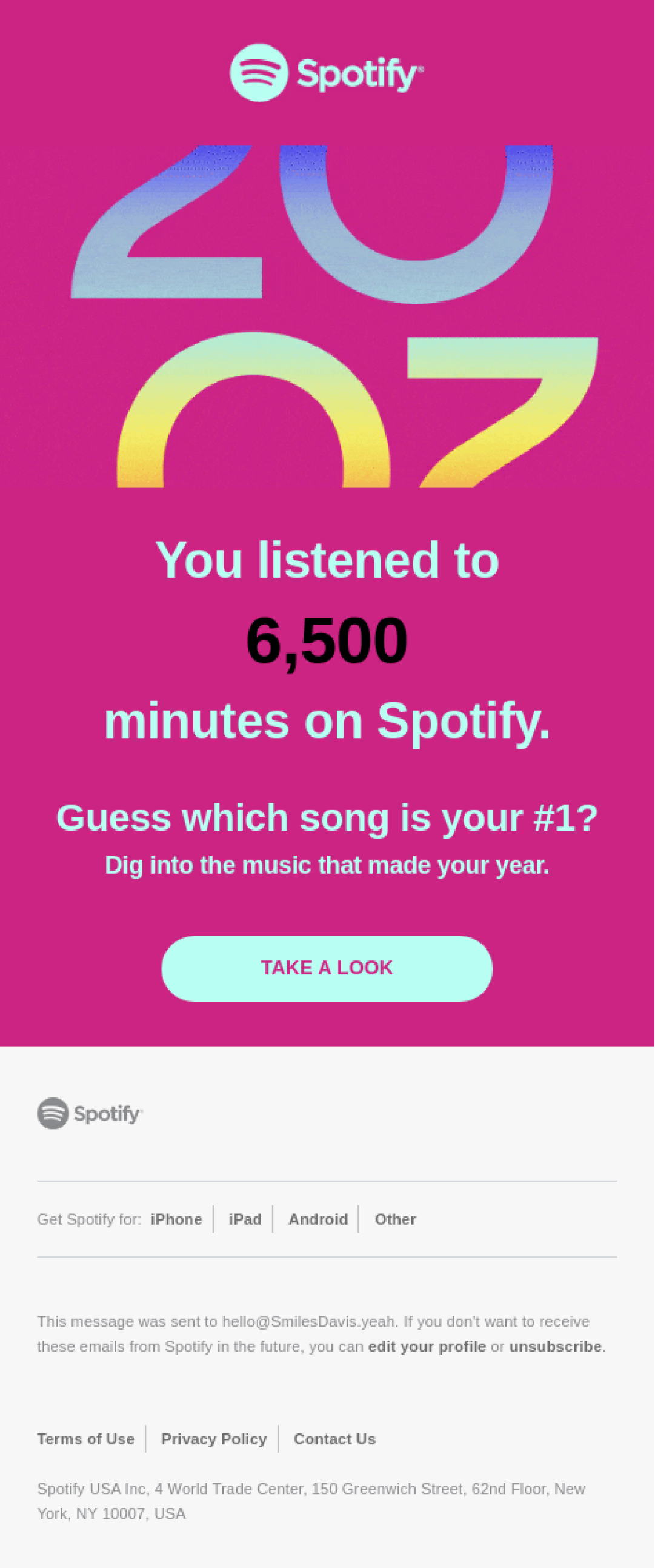 Spotify Your Year In Music Is Here Estrategias De Marketing Por Correo Electrónico: Cómo Triunfar Con El Correo Electrónico [Year] 6