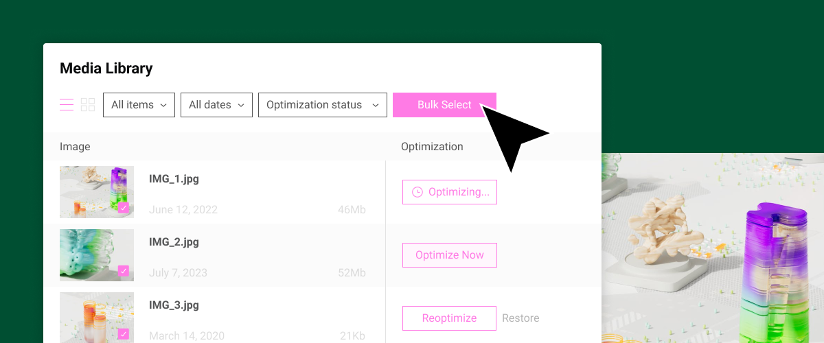 Bulk Or Single Image Optimization Image Optimizer Pelo Plugin Elementor 3