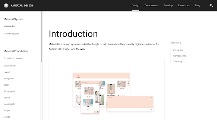 Material-Design-Introduction-Page