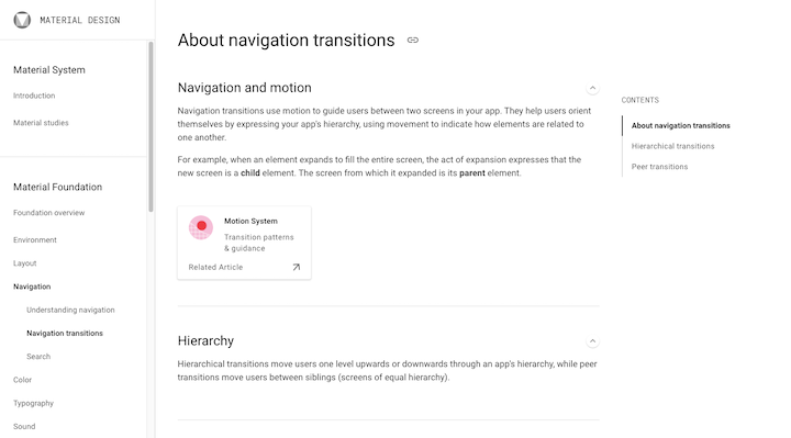 Material-Design-Guidelines-For-Navigation-Transitions