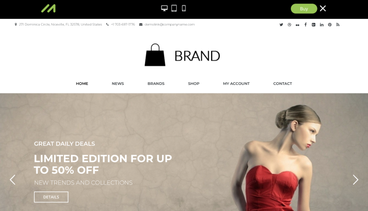 5. Brand 14 Fashion &Amp; Beauty Templates — Bring More Beauty Into The World 5