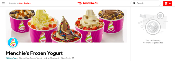 Menchies-On-Doordash