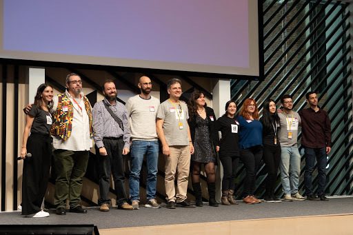 Merche_and_spanish_leaders_on_stage Merche_and_spanish_leaders_on_stage