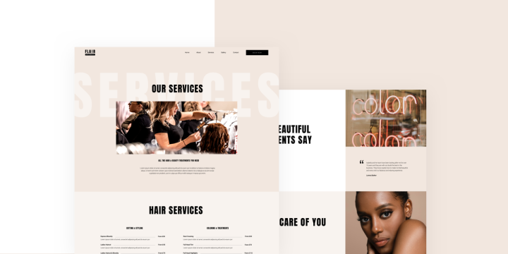 Services Monthly Template Kits #17: The Beauty Salon Template Kit 2