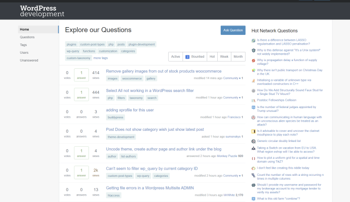 WordPress Stack Exchange WordPress Stack Exchange