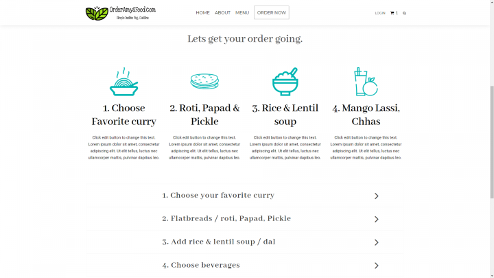 Amys-Food-Order-Page