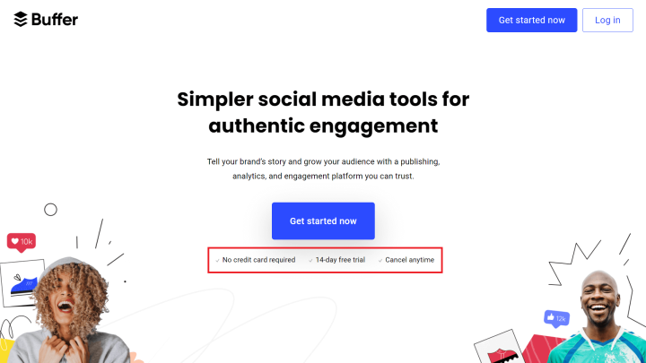 Buffer Social Media Tool How To Design An Effective Landing Page — 8 Best Practices 14