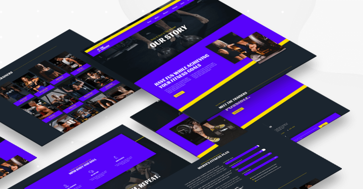 Gym About Trainer Monthly Template Kit #2: Build A Beautiful Fitness Website 4