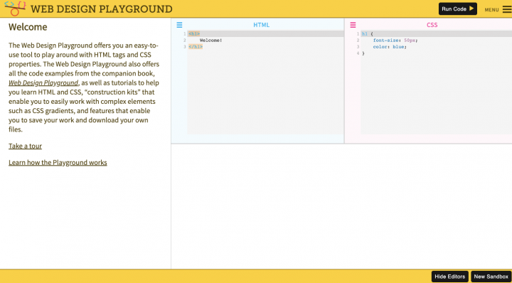 An Example Of The Web Design Playground