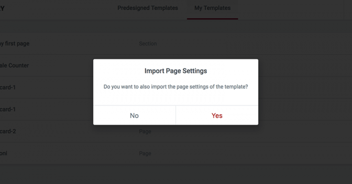 Import-Page-Settings