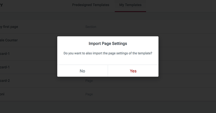 Import Page Settings Say Hello To Elementor 1.5 - Our New Magical Editor Interface 6