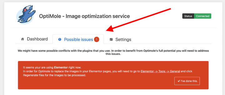 Optimole-Elementor-Issue