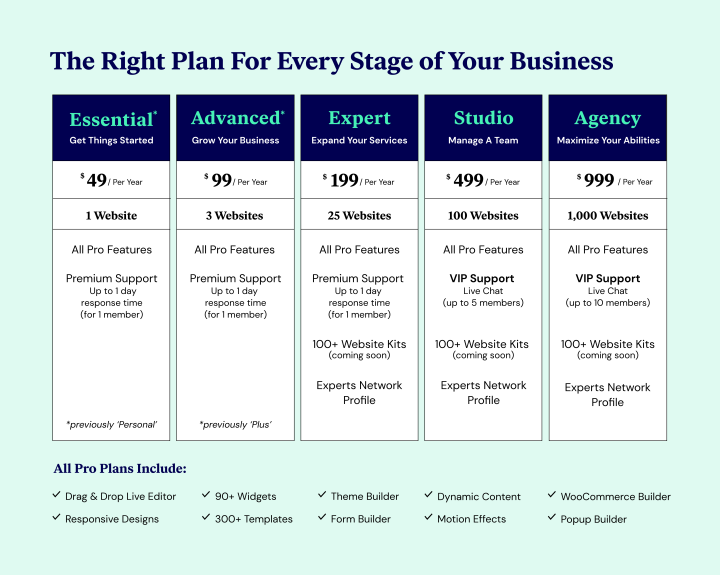 Plans New P2Keoikhrqbs32Rfz2Kir6Hh6Q22Kbj32Ulcu7Ozue Announcing Elementor Pro New Pricing Model And Plans 1