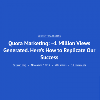 Quora Marketing - One Million Views Generated