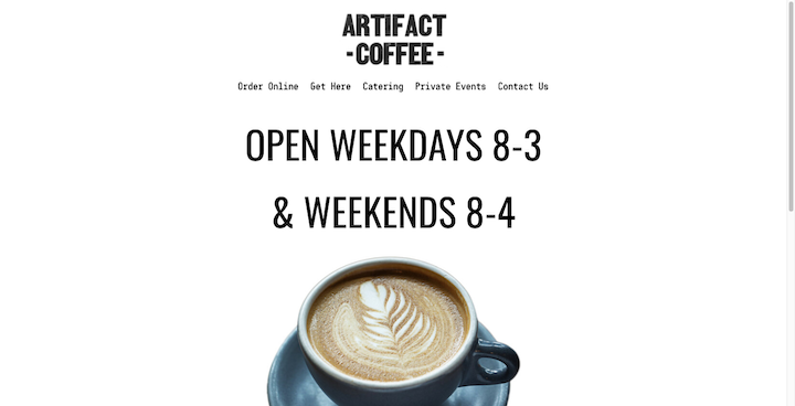 6 Artifact Coffee Home Page 2021 Cos'È Lo Skeuomorfismo Nel Design Ux? 6 Artifact Coffee Home Page 2021 Cos'È Lo Skeuomorfismo Nel Design Ux? 5