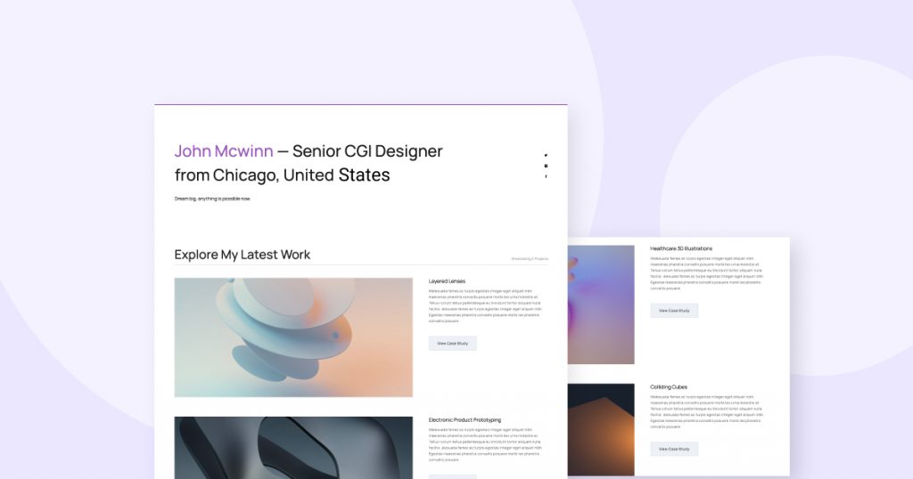 3D Designer Portfolio Welcoming 25 New Page Templates To The Library 3D Designer Portfolio Welcoming 25 New Page Templates To The Library 6
