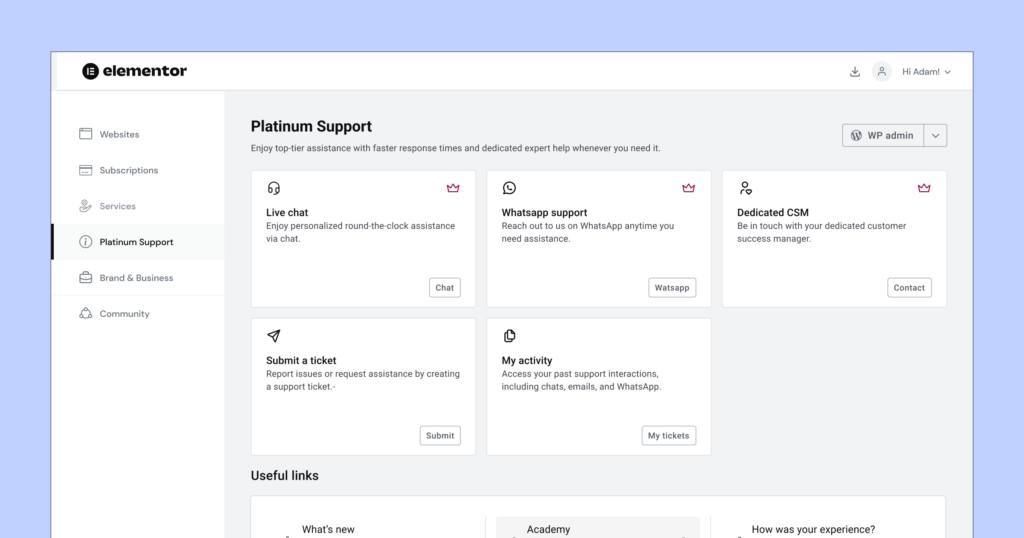 Elementor Care 01 Introducing Platinum Support: Your Ultimate Solution For Dedicated Website Support Elementor Care 01 Introducing Platinum Support: Your Ultimate Solution For Dedicated Website Support 2