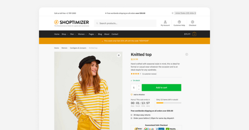 Shoptimizer 20 Best Woocommerce Themes In [Year]: Boost Your Online Store 9
