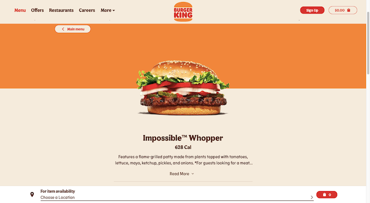 1 Burger King Impossible Whopper Skeuomorph What Is Skeuomorphism In Ux Design? 1