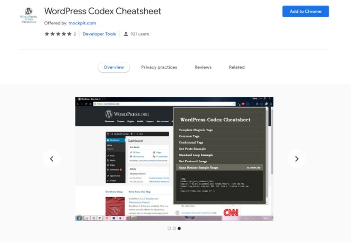 Wordpress Chrome Extensions 5 Wordpress Codex Cheatsheet 16 Most Useful Google Chrome Extensions For Wordpress Users 6
