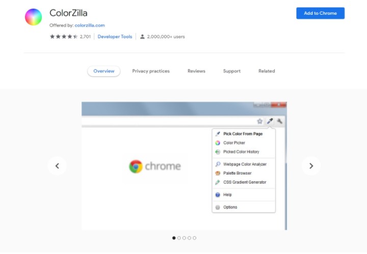 Wordpress Chrome Extensions 6 Colorzilla 16 Most Useful Google Chrome Extensions For Wordpress Users 7