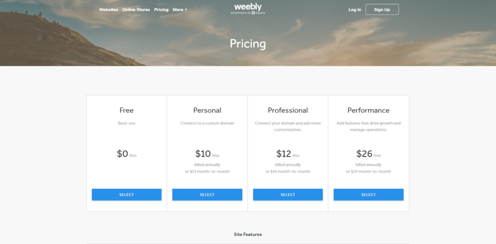 Screenshot Www.weebly.com 20240410 074000 7 Best Free Website Builders Of [Year] 2