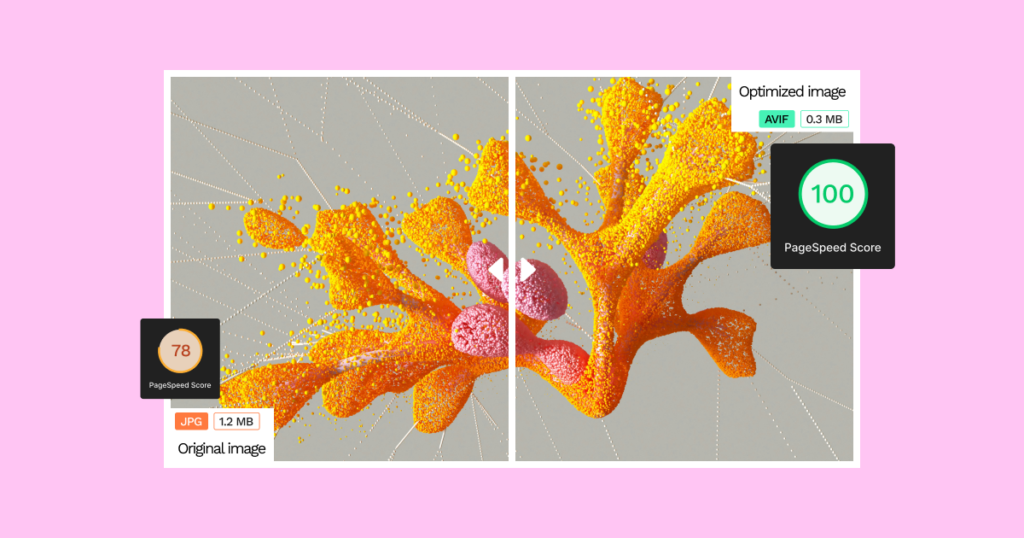 Before After Image Showing Avif Image Optimizer 1.5: Introduzindo Compressão E Conversão Avif 1