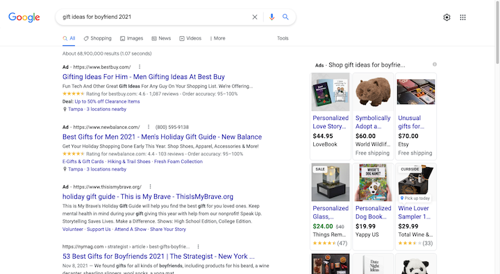 13 Google Search Gift Ideas For Boyfriend 18 Holiday Marketing Ideas And Campaigns For 2021 14