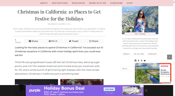 19 Purple Holiday Deal Ad On Travel Site 18 Holiday Marketing Ideas And Campaigns For 2021 19