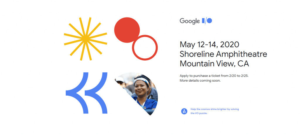 a screenshot of the google event site.