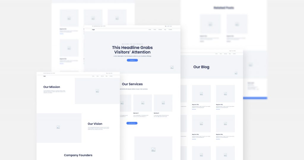 Elementor Wireframe Template