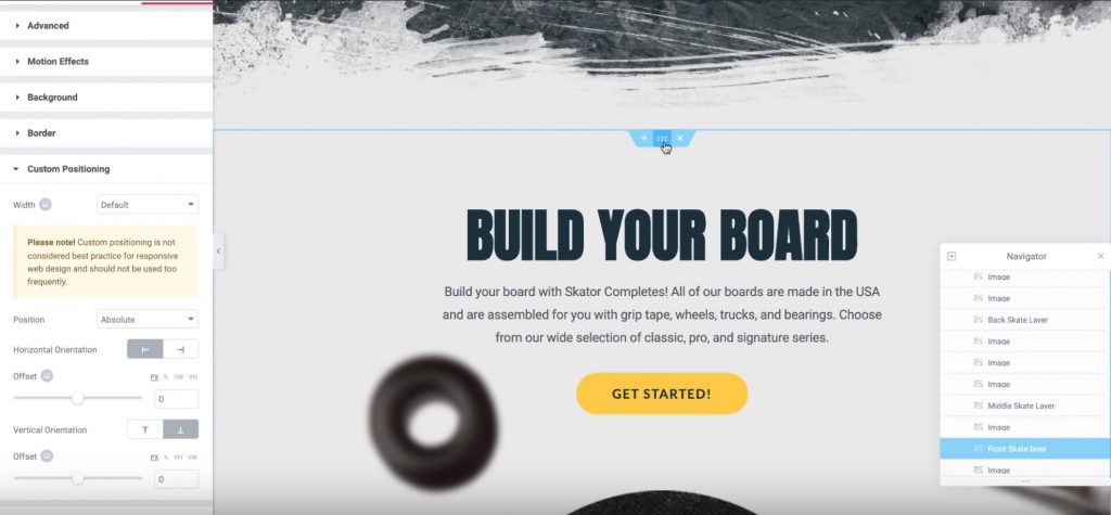 Second Section Build Your Board How To Create A Homepage For Your Business With Elementor 2