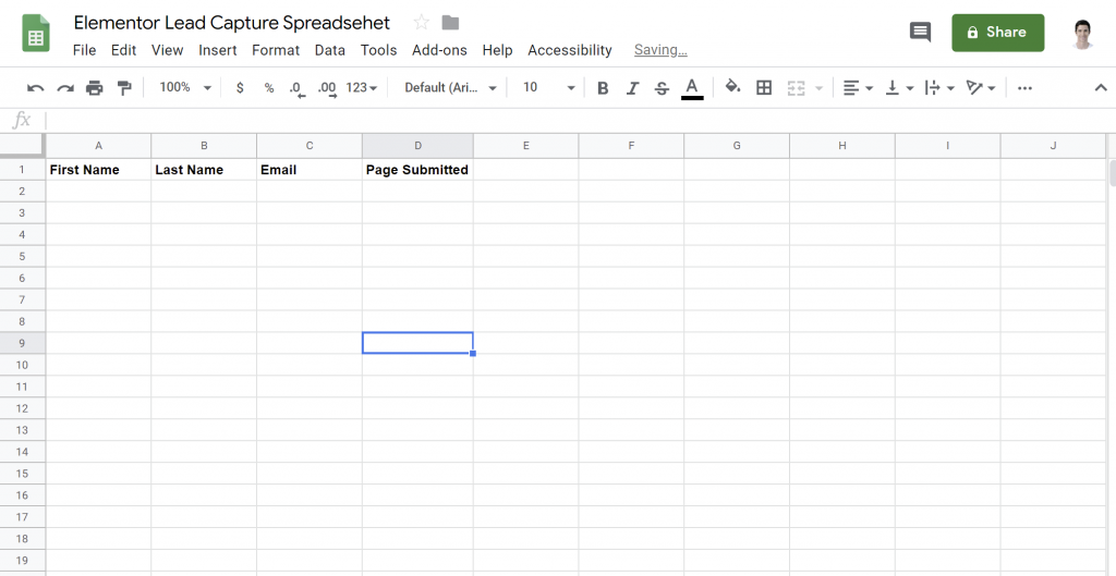 Create Spreadsheet How To Connect Elementor To Google Sheets To Collect Leads 9