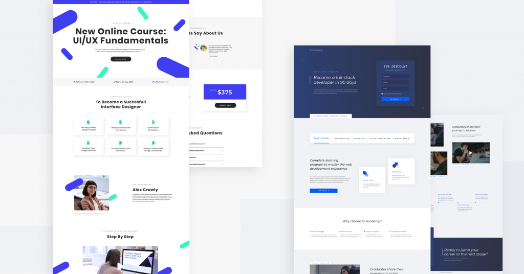 Online Learning Meet Our New Landing Page Templates For Online Businesses 1