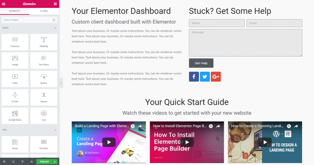 Custom Wordpress Dashboard Clients Elementor 4 How To Create A Custom Wordpress Dashboard For Your Clients 4