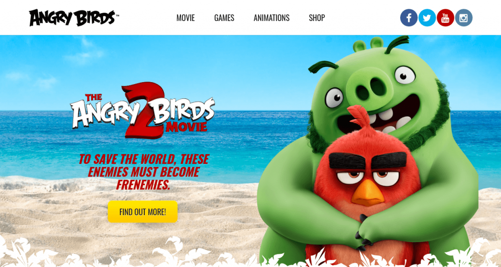 Angry Birds 25 Best Wordpress Websites Examples That You’ll Definitely Recognize 20