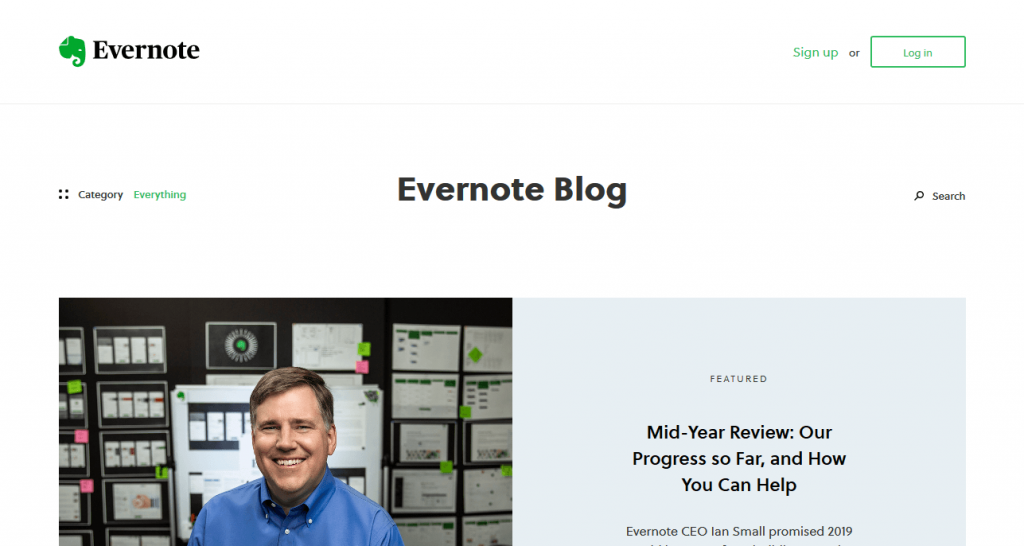 Evernote 25 Best Wordpress Websites Examples That You’ll Definitely Recognize 15
