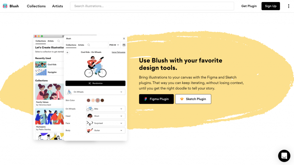 Blush Using Shapes For Contrast How To Use Contrast In Web Design: Tips And Examples 10