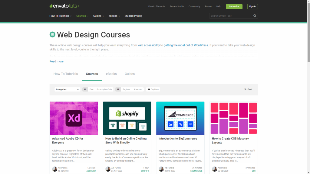 Envato 17 Best Online Courses For Web Design 3