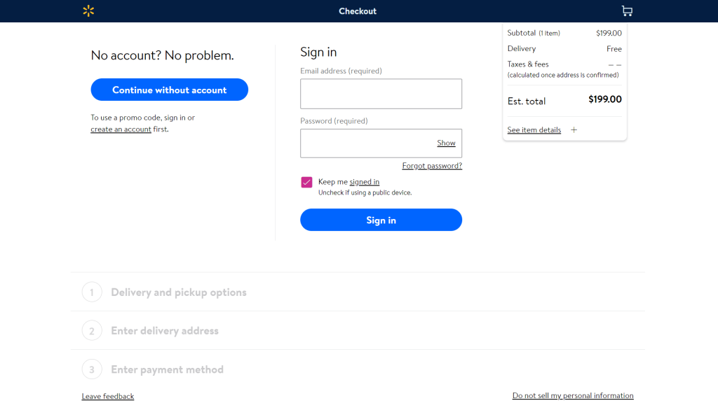 Walmart Checkout First Page Form Design Best Practices — Takeaways From Our Webinar With Vitaly Friedman 2