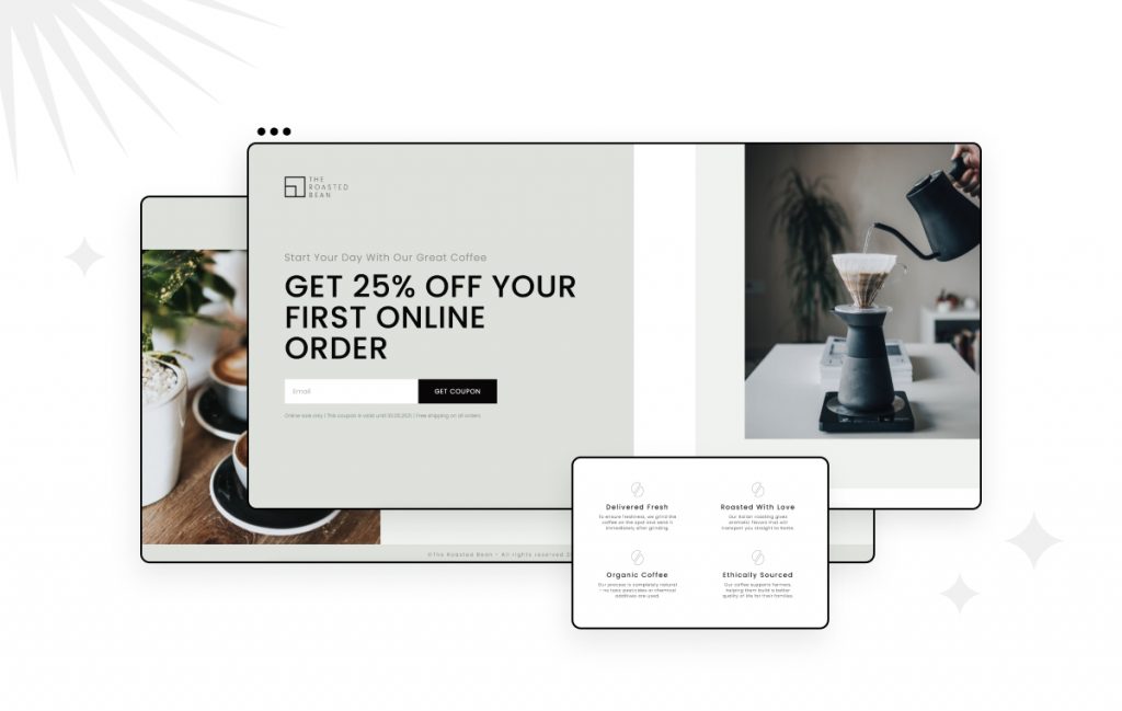 47 Coffee Sale 15 Brand-New Elementor Landing Page Templates 1
