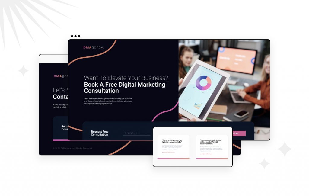 72 Digital Marketing Agency 15 Brand-New Elementor Landing Page Templates 4