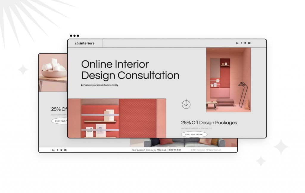 73 Interior Design Consultation 15 Brand-New Elementor Landing Page Templates 5