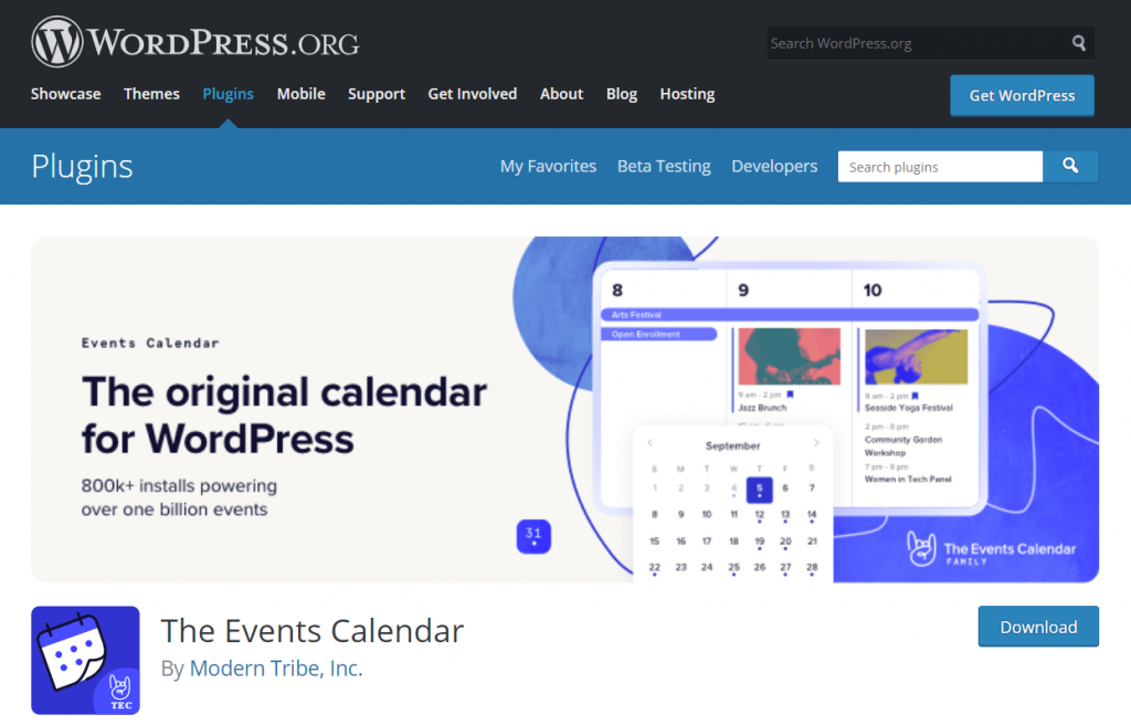 The Events Calendar Best Free Wordpress Plugins 3