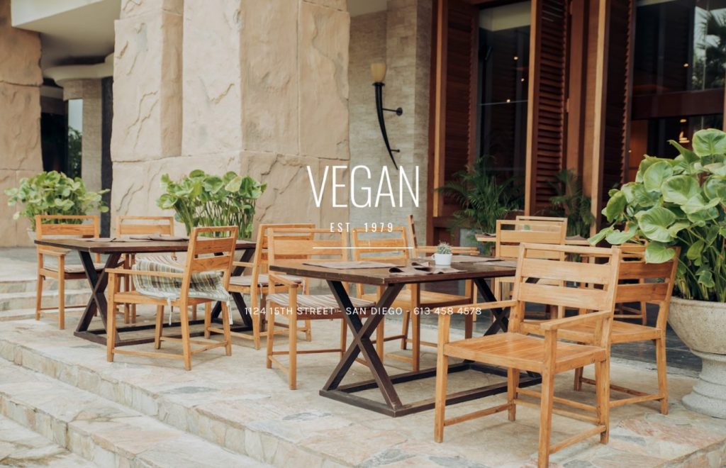 5 Vegan Restaurant 11 Delicious Restaurant Website Templates That Will Build Your Appetite 1